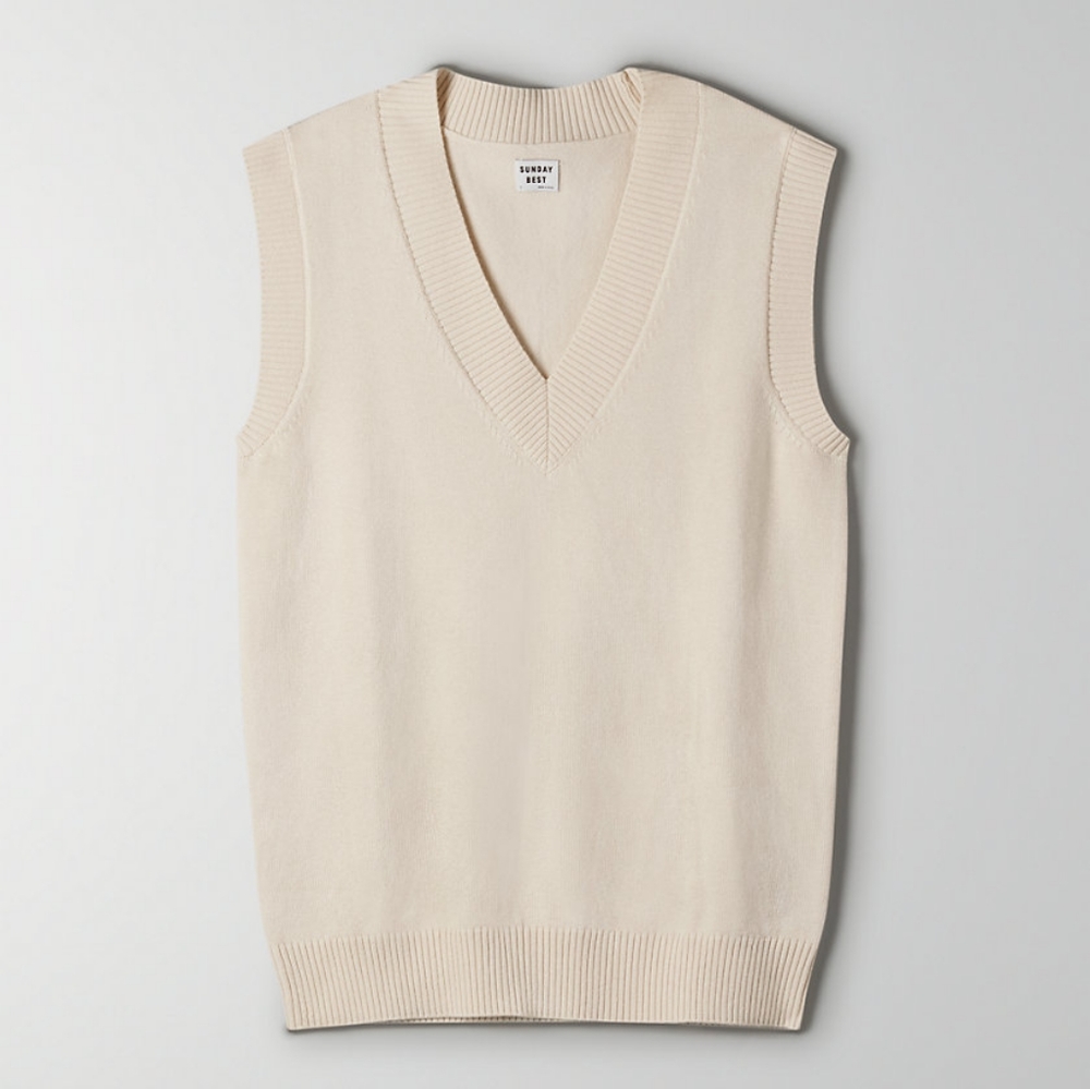 Aritzia Sunday Best Winston Sweater Vest - Picture 1 of 11
